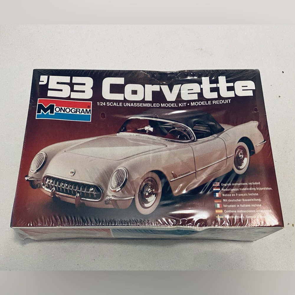 Monogram 1953 Chevy Corvette Model Kit, Sealed